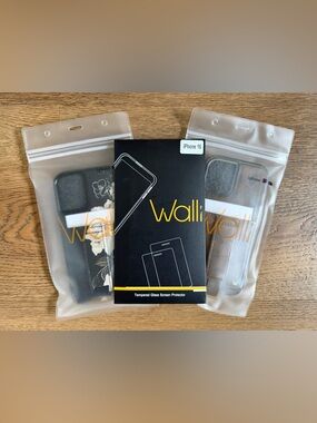 2 Walli iPhone 16 Cases with Floral Print and Hand Loop/ *new* screen protector